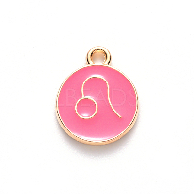 Alloy Enamel Pendants ENAM-S124-01A-03G-1