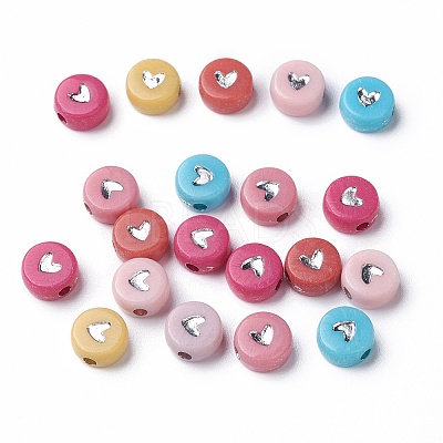 Opaque Acrylic Beads PACR-N006-50-B02-1