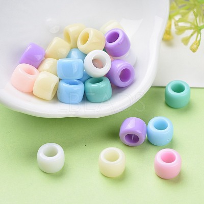 Opaque Acrylic Beads SACR-R746-07-1