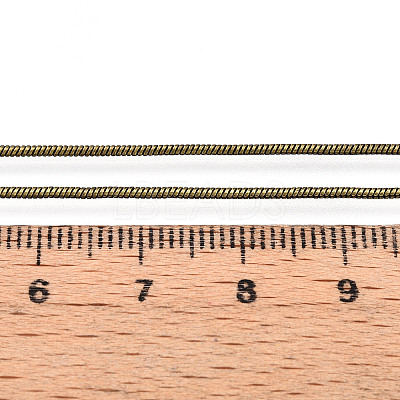 Brass Round Snake Chain CHC-WH0014-02AB-1