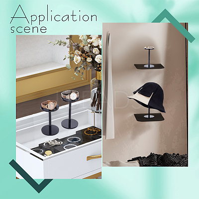 3Pcs 3 Sizes Acrylic Display Stand Risers ODIS-WH0025-86-1