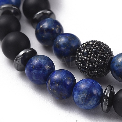 Stretch Bracelet Sets BJEW-JB05028-01-1