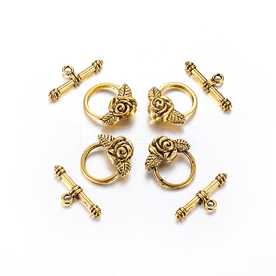 Tibetan Style Toggle Clasps LS-X-GLF0026Y-1