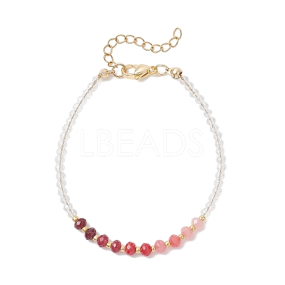 Dyed Natural Malaysia Jade & Glass Beaded Bracelets for Women BJEW-JB13076-01-1
