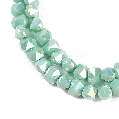Electroplate Glass Beads Strands EGLA-B009-05A-11-1