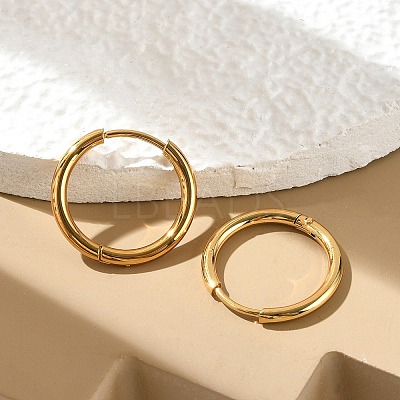 PVD Vacuum Plating 304 Stainless Steel Huggie Hoop Earrings for Women EJEW-F280-07C-G-1