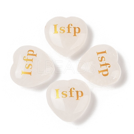 Natural Quartz Crystal Heart Engraving MBTI Figurines Statues for Home Office Desk Decorations X1-G-K353-05D-1