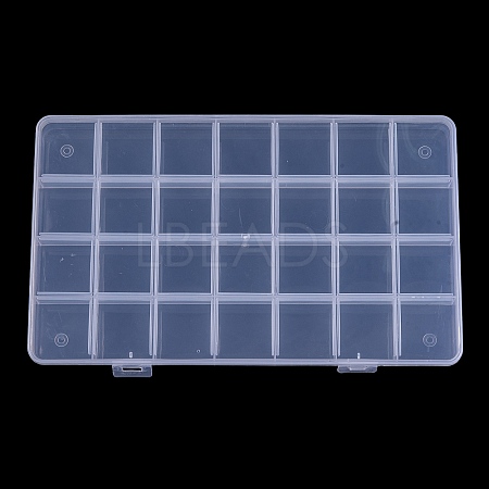 Transparent Plastic Bead Containers X1-CON-YW0001-13-1