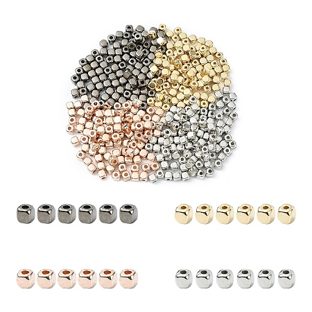 400Pcs 4 Colors CCB Plastic Beads CCB-YW0001-60-1