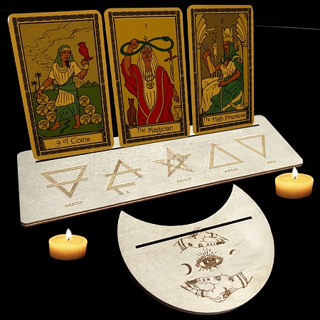 Wooden Tarot Card Display Stands WICR-PW0001-12D-1