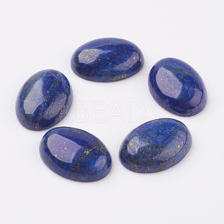 Natural Lapis Lazuli Flat Back Cabochons X-G-G741-30x40mm-15-1