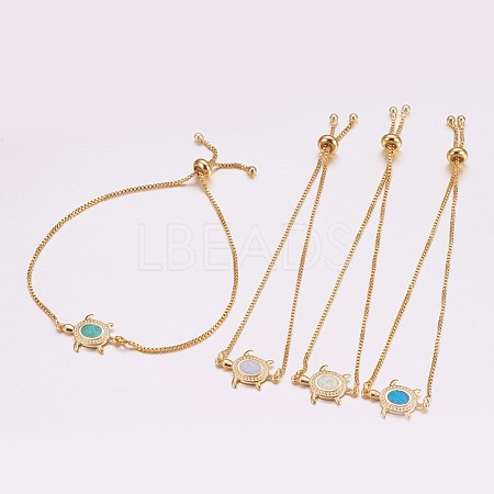 Adjustable Brass Bolo Bracelets BJEW-K204-03-G-1