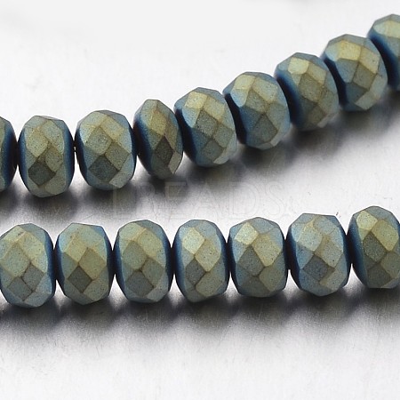 Electroplate Non-magnetic Synthetic Hematite Bead Strands G-F300-48B-F07-1