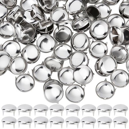 100Pcs Brass Studs Rivets KK-GF0001-24A-1