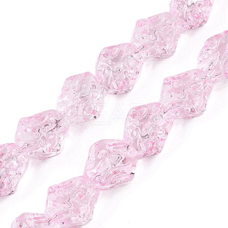 Electroplate Glass Beads Strands EGLA-N012-08I-1