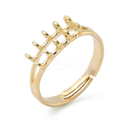 Adjustable Brass Finger Ring Trays for Hanging Pendant KK-K414-03D-G-1