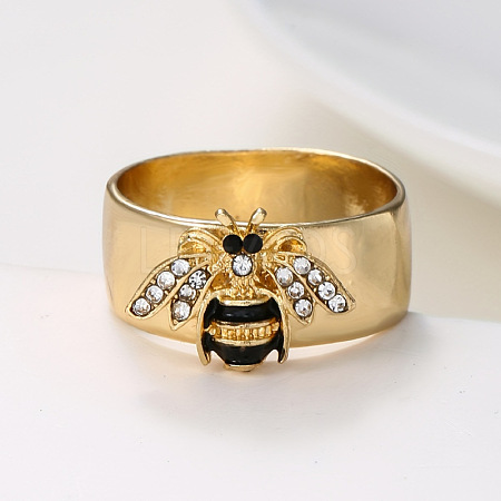 Zinc Alloy and Rhinestone Finger Rings FS-WGB1C3B-02-1