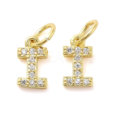 Brass Micro Pave Cubic Zirconia Pendants KK-M273-02G-I-1