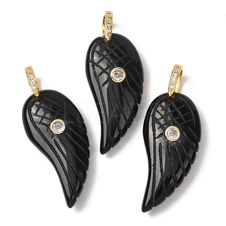 Natural Obsidian Pendants GG-CBA51ED-02G-07-1
