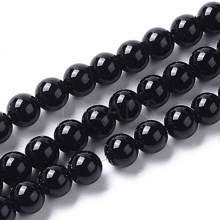 Natural Onyx Beads Strands G-I261-B02-4mm-1
