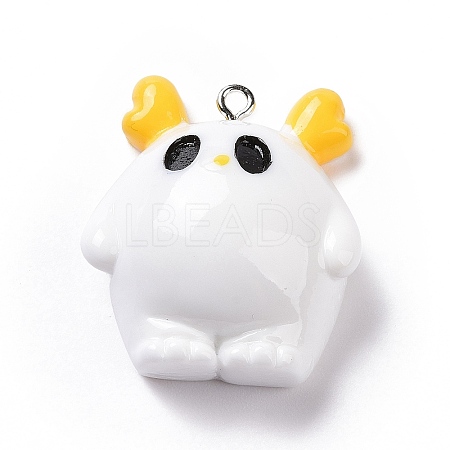 Opaque Resin Pendants RESI-D063-05A-1