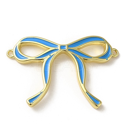 Brass Enamel Connector Charms KK-D098-01G-01-1