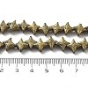 Electroplated Natural Lava Rock Beads Strands G-A251-C01-01A-4