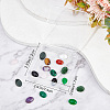 SUNNYCLUE 20Pcs 10 Style Natural & Synthetic Mixed Gemstone Cabochons Kit G-SC0002-32-6