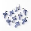 Natural Blue Spot Jasper Pendants G-J354-05-1