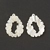 Natural White Shell Pendants SSHEL-T012-16-4