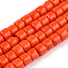 Opaque Solid Glass Bead Strands X-GLAA-N047-09-F02-1
