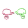 Spray Painted Alloy Swivel Lobster Clasps PALLOY-K004-02-2