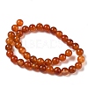Round Natural Red Agate Bead Strands G-M257-10mm-26-6