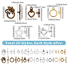 120 Sets 20 Styles Tibetan Style Alloy Toggle Clasps FIND-SP0004-65-2
