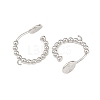 Brass Clip-on Earring Findings KK-F921-08A-P-2