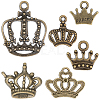 60Pcs 6 Styles Tibetan Style Alloy Charms FIND-BM0001-46-7