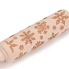 Christmas Snowflake Wooden Rolling Pins DIY-E034-10C-2