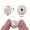 Natural Unfinished Wood Beads WOOD-S651-A14mm-LF-3