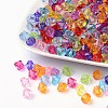 Faceted Bicone Transparent Acrylic Beads DBB8mm-1
