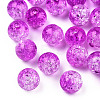 Transparent Crackle Acrylic Beads CACR-N002-05B-2