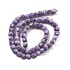 Dyed Natural Sesame Jasper Imitation Charoite Beads Strands G-C179-B01-01-3