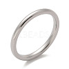 304 Stainless Steel Plain Band Rings STAS-I160-E02-P-4