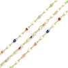 Rack Plating Brass Dapped Chains AJEW-Q153-03G-02-1
