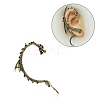Alloy Dragon Front Back Stud Earrings EJEW-C046-01AB-1