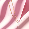 SHEGRACE Brass Paperclip Chain Necklaces JN975A-5