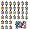SUNNYCLUE 50Pcs Rack Plating Rainbow Color Alloy Beads FIND-SC0003-67-1