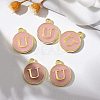 Golden Plated Alloy Enamel Charms X-ENAM-S118-07U-5