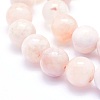 Natural Cherry Blossom Agate Beads Strands G-O166-02-10mm-3