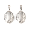 316 Stainless Steel Locket Pendants STAS-K321-05P-1