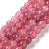 Dyed Natural Malaysia Jade Beads Strands G-G021-02A-09-1
